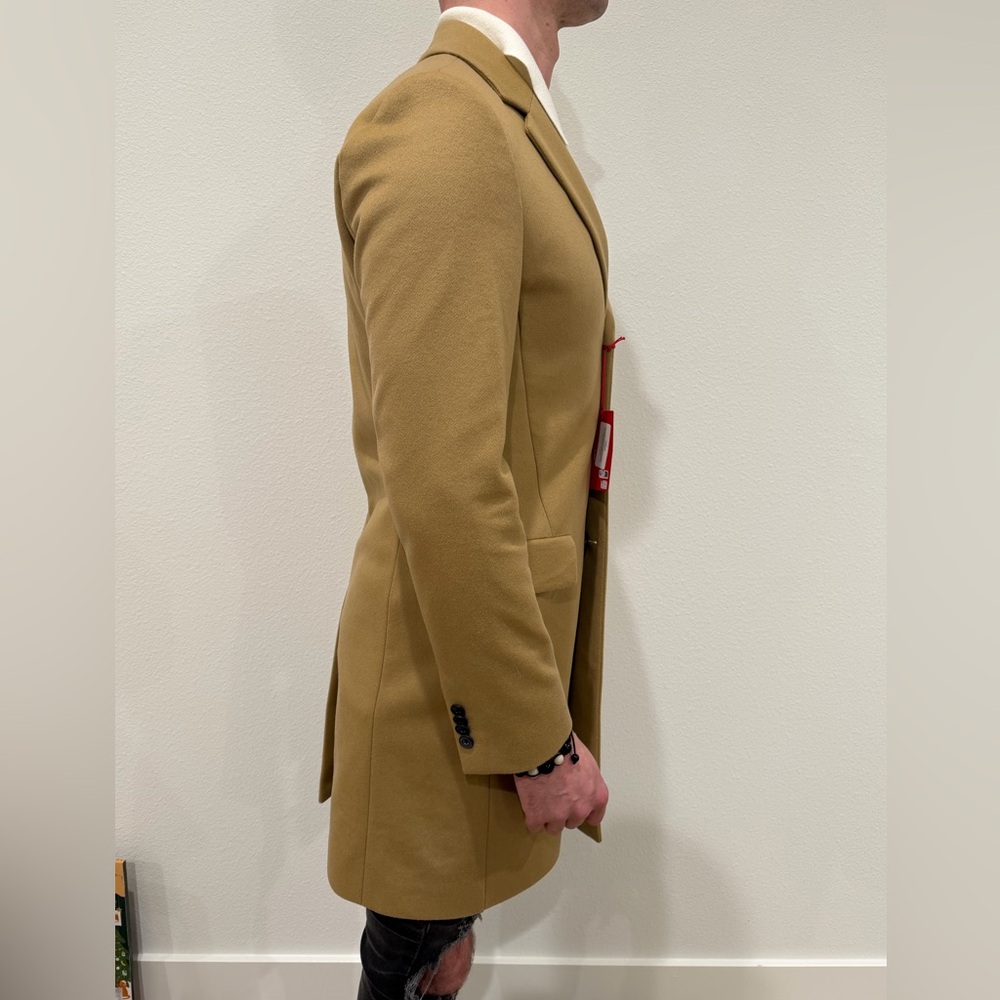 HUGO RED LABEL/HUGO BOSS FASHIONS MIGOR CAMEL WO/CASH TOPCOAT Retail $595.0 - Picture 4 of 4